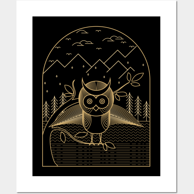 Tonight Cute Owls Wall Art by biasasepatu